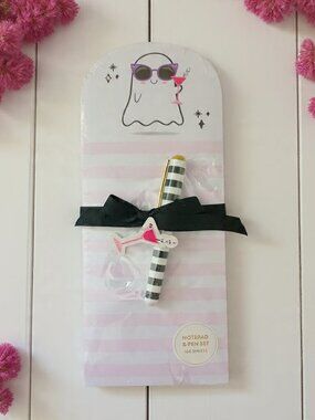 Emily Dumas Ghost Cocktail Notepad & Pen Set 100 Sheets NEW Sealed